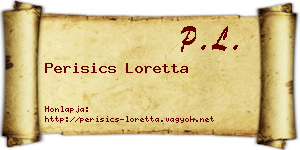 Perisics Loretta névjegykártya